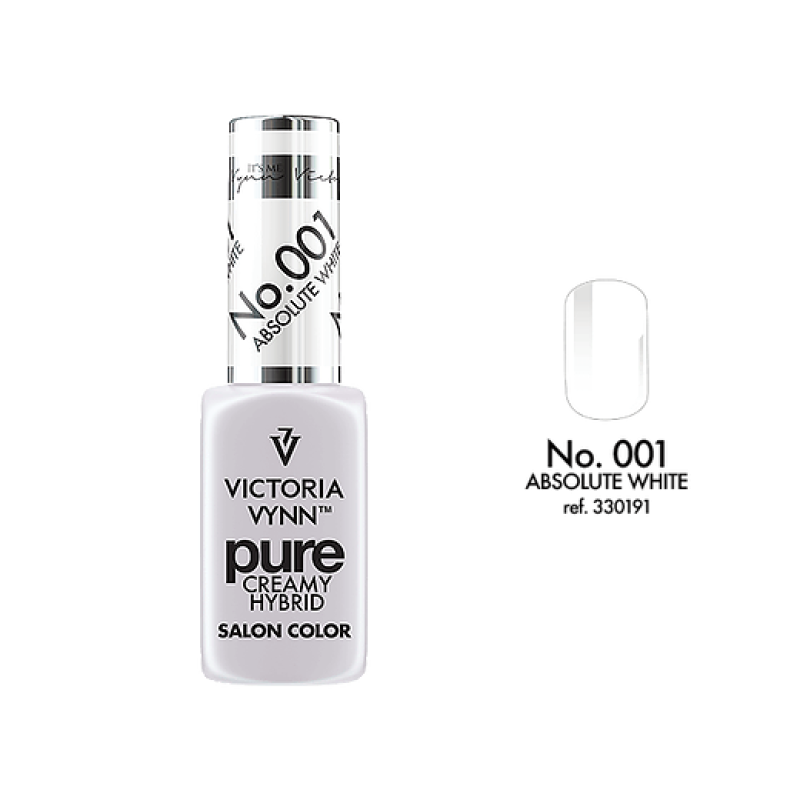 pure creamy hybrid salon color No.001 absolute withe (TPO FREE, HEMA FREE, DI-HEMA FREE)